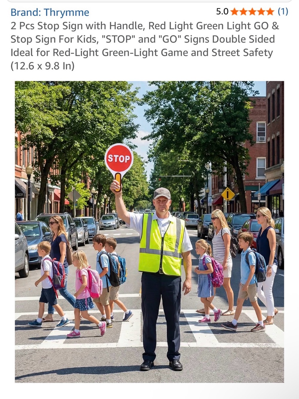 Red & Green Stop/Go Handheld Signs - Picture 7 of 10